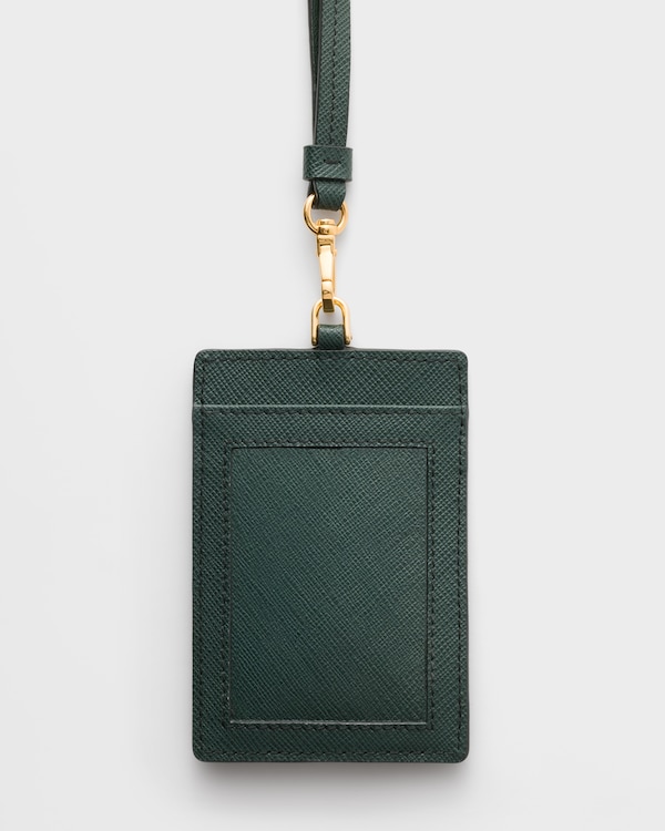 Saffiano Leather Badge Holder - Emerald Green Saffiano Leather Badge Holder - Emerald Green