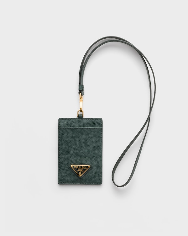 Saffiano Leather Badge Holder - Emerald Green Saffiano Leather Badge Holder - Emerald Green