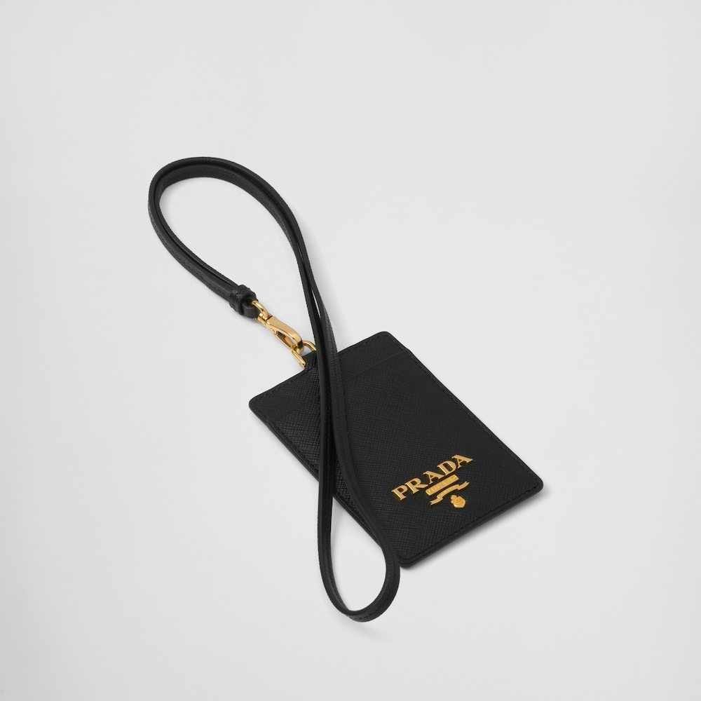 Prada Saffiano Leather Badge Holder 1