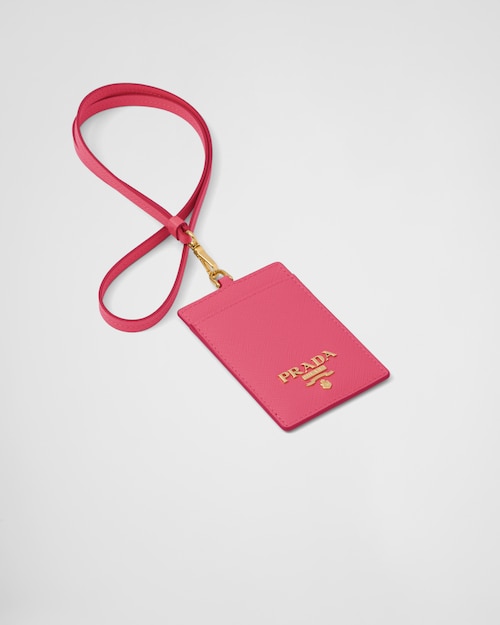 Prada Saffiano Leather Badge Holder 1