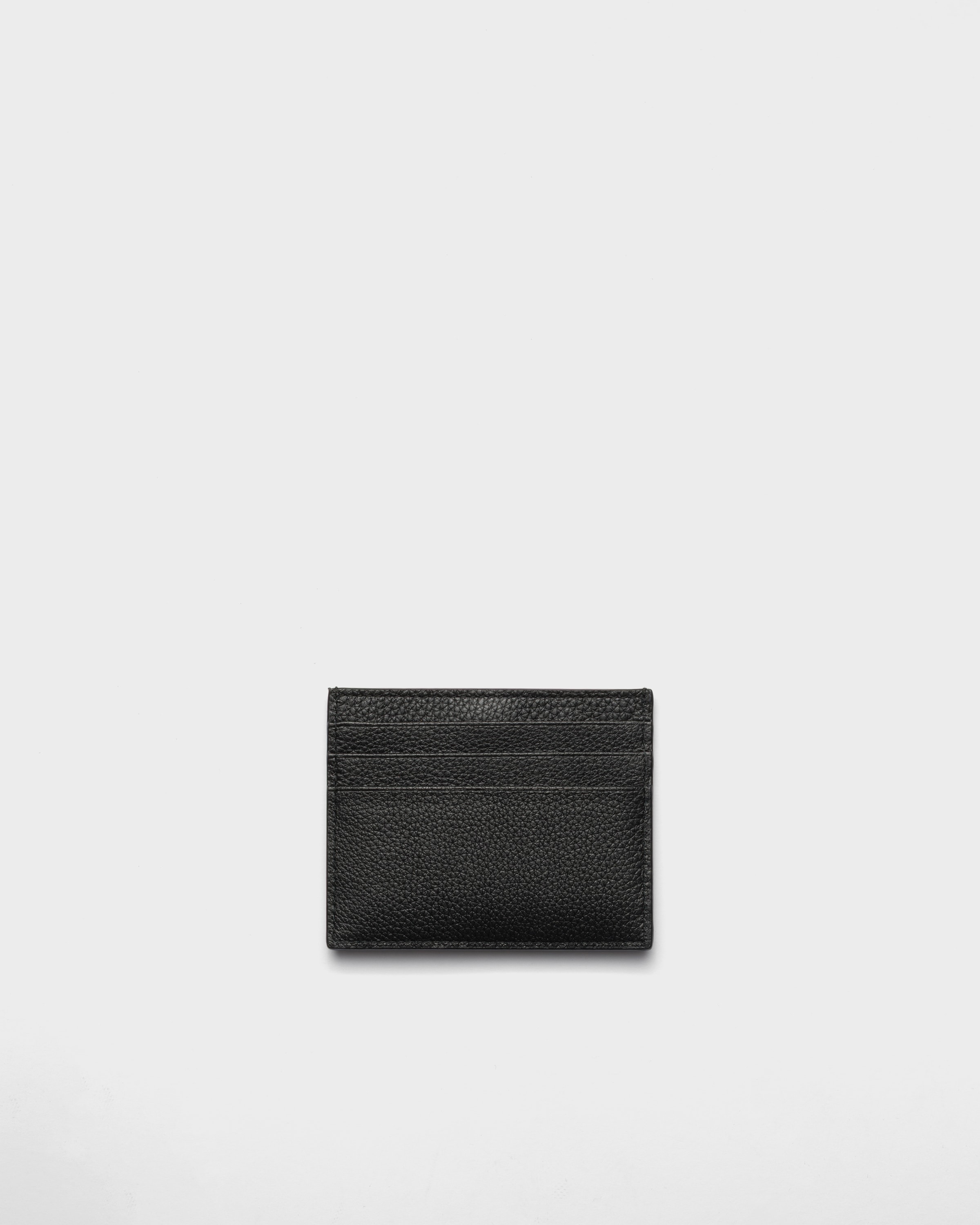 Black Leather card holder | PRADA - United States