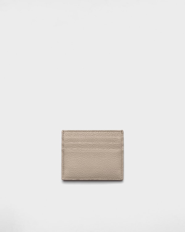 Leather card holder - Clay Grey Leather card holder - Clay Grey