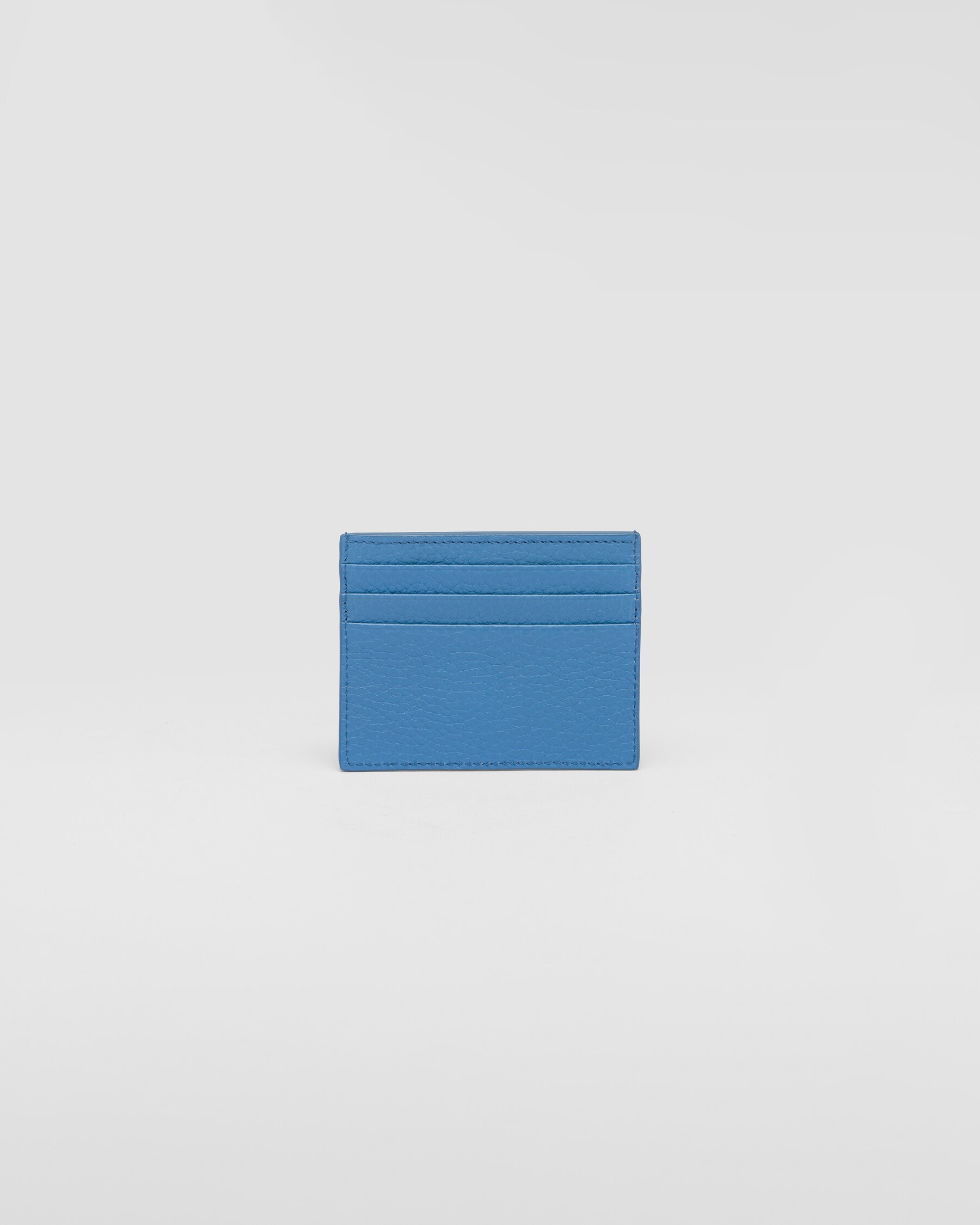 Light Blue Leather Card Holder PRADA