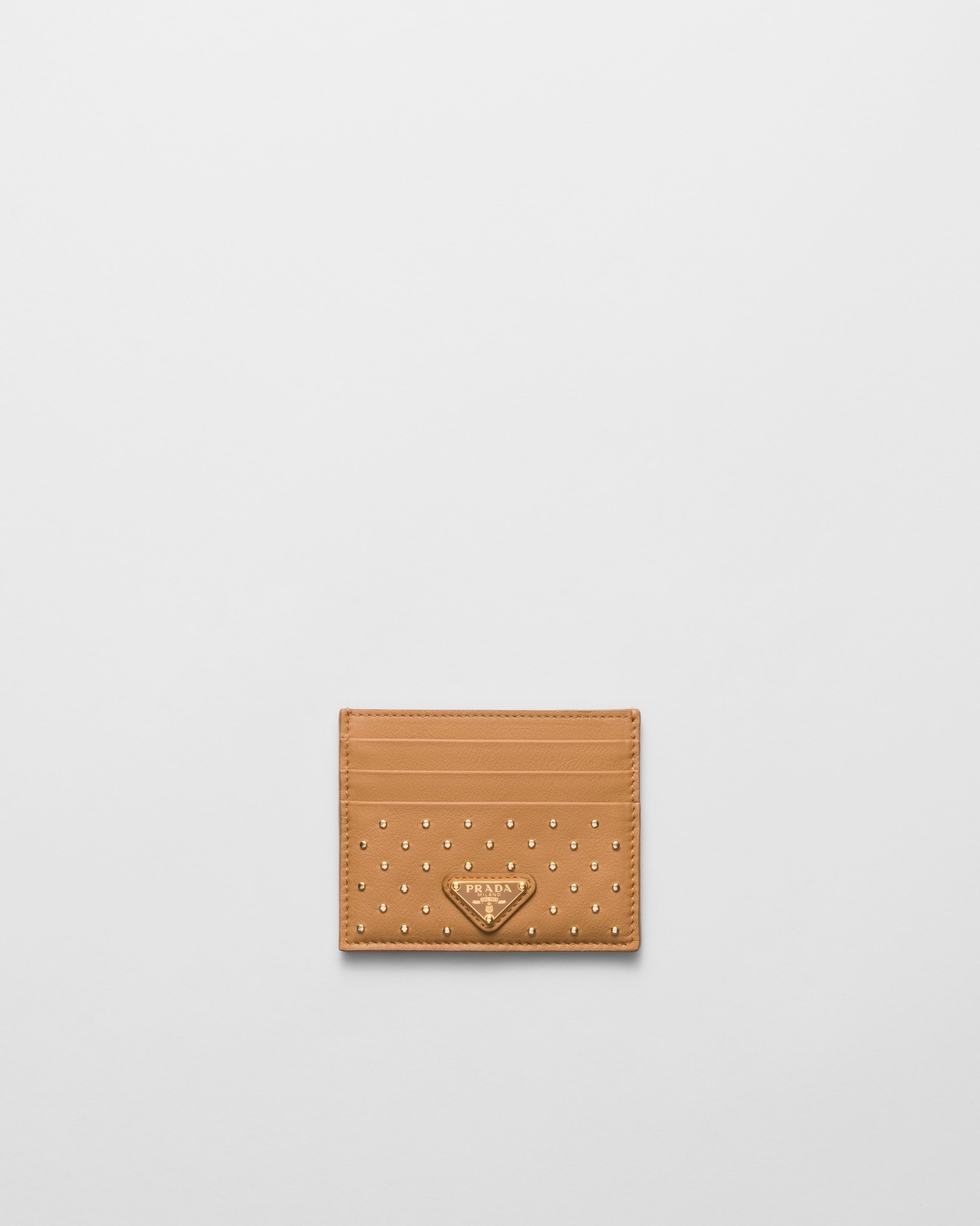 ドリーム池田店】PRADA カードケース 1MC079 ピンクベージュxゴールド