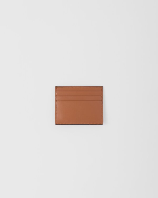 Leather card holder - Cognac Leather card holder - Cognac