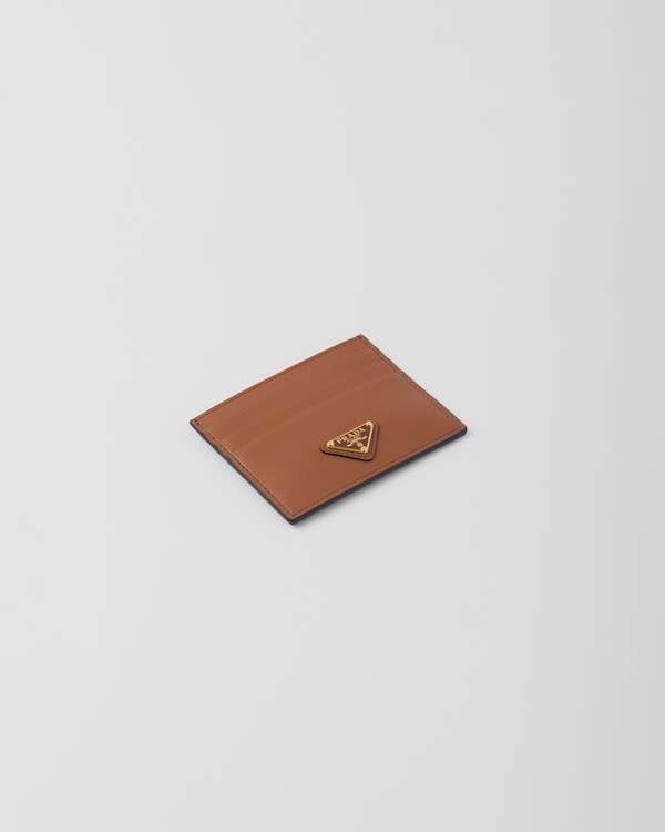 Leather card holder - Cognac Leather card holder - Cognac