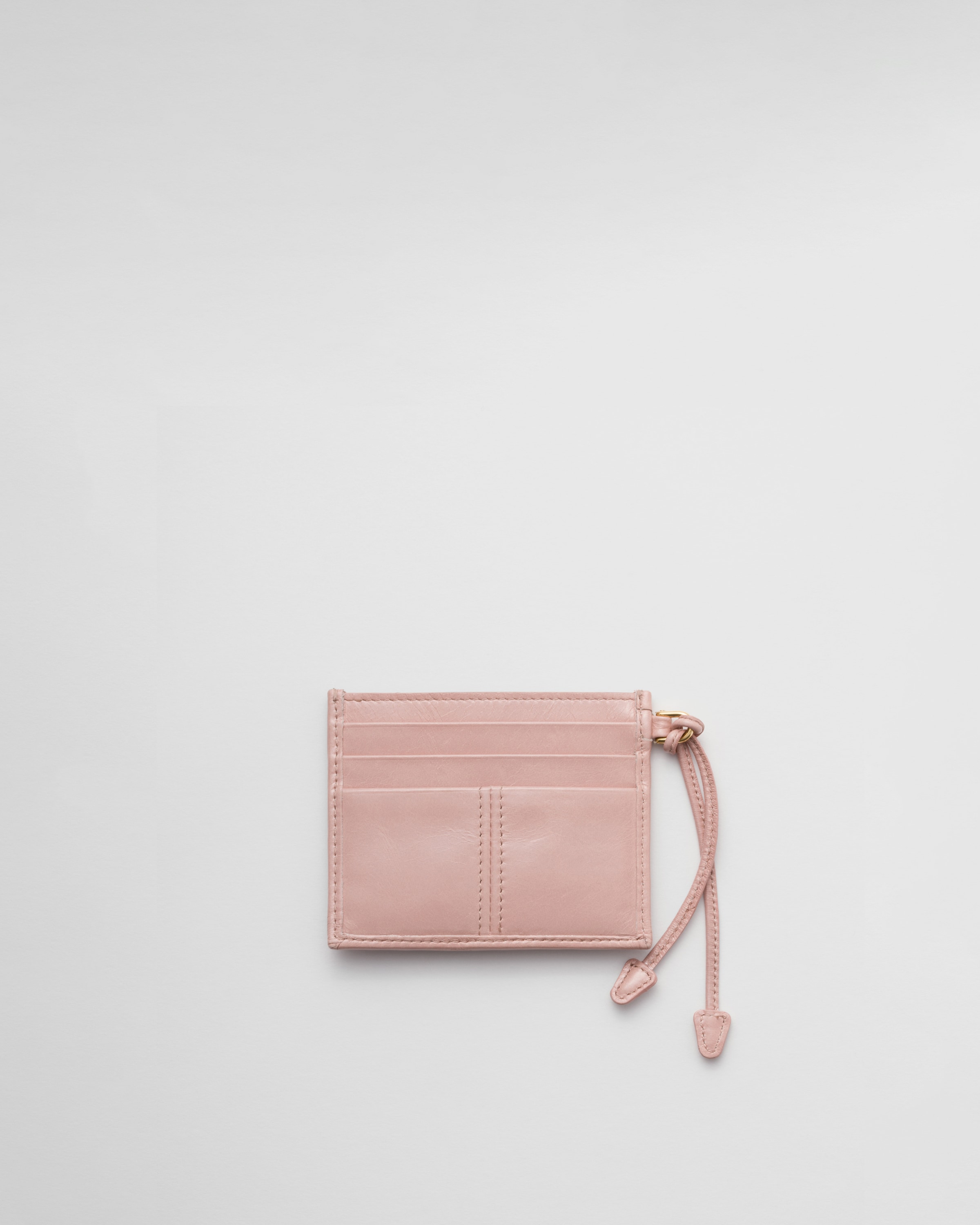 【人気/関税/送料込み】 Prada Small Leather Wallet Rosy Blush Rosy Blush Leather card holder | PRADA