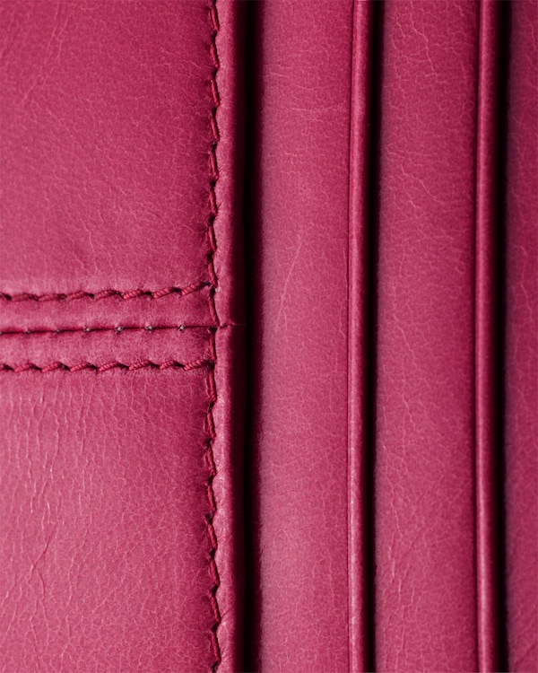 Leather card holder - Peony Pink Leather card holder - Peony Pink