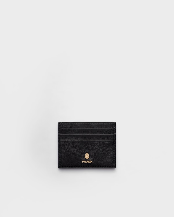 Leather card holder - Black Leather card holder - Black