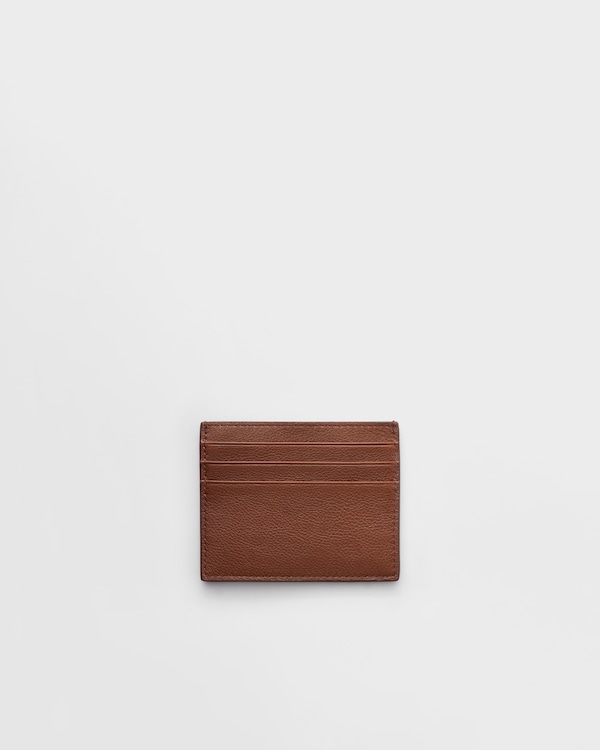Leather card holder - Chestnut Brown Leather card holder - Chestnut Brown