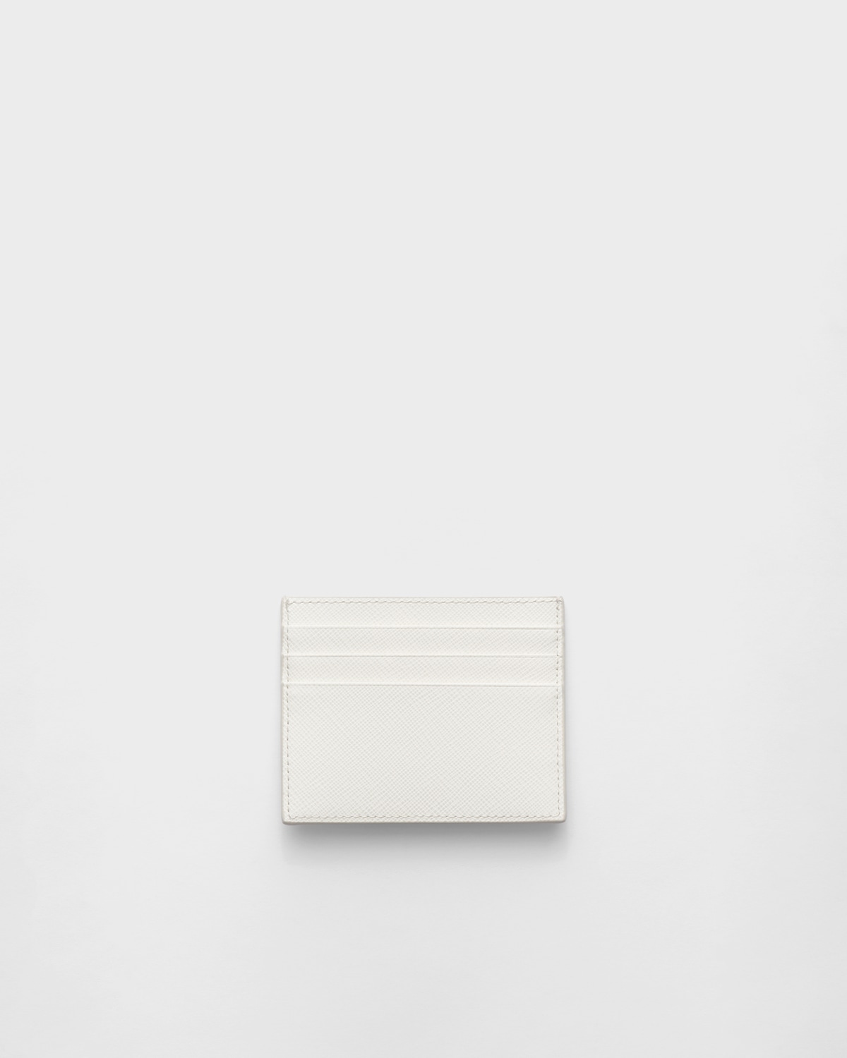PRA 10 CARD HOLDER IN WHITE CALFSKIN