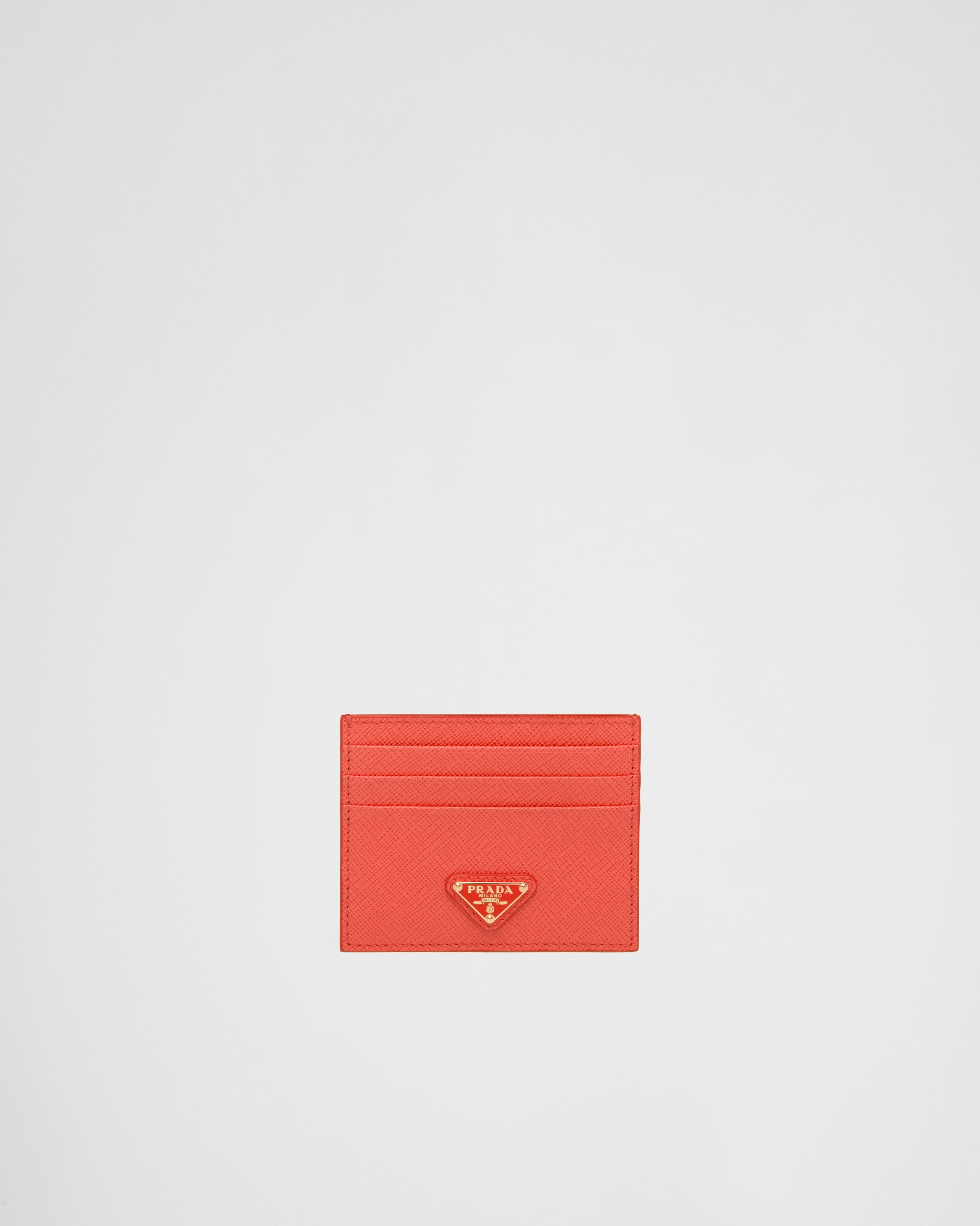 Prada card shop holder red