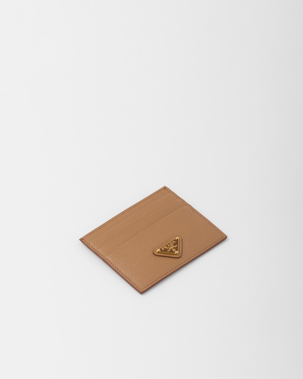 Porte-cartes en cuir Saffiano Porte-cartes en cuir Saffiano