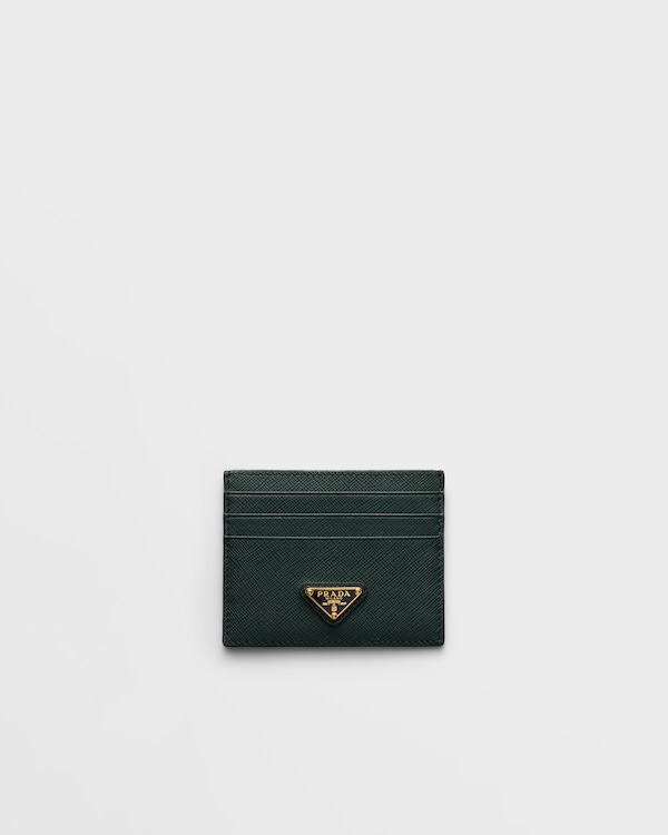 Saffiano Leather card holder - Emerald Green Saffiano Leather card holder - Emerald Green