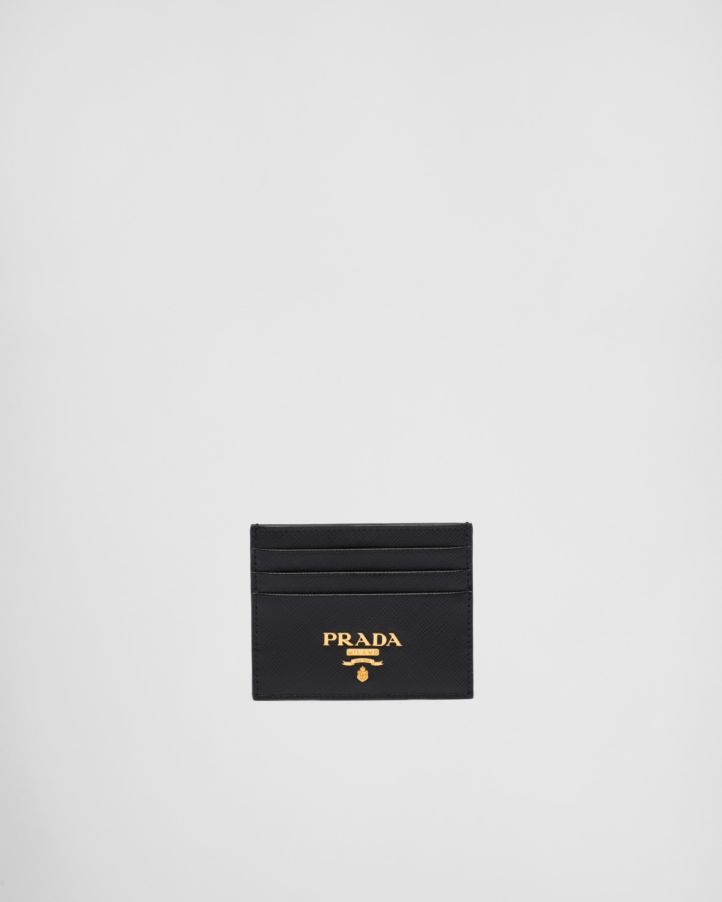 PRADA Crystal Embellished Leather Cardholder