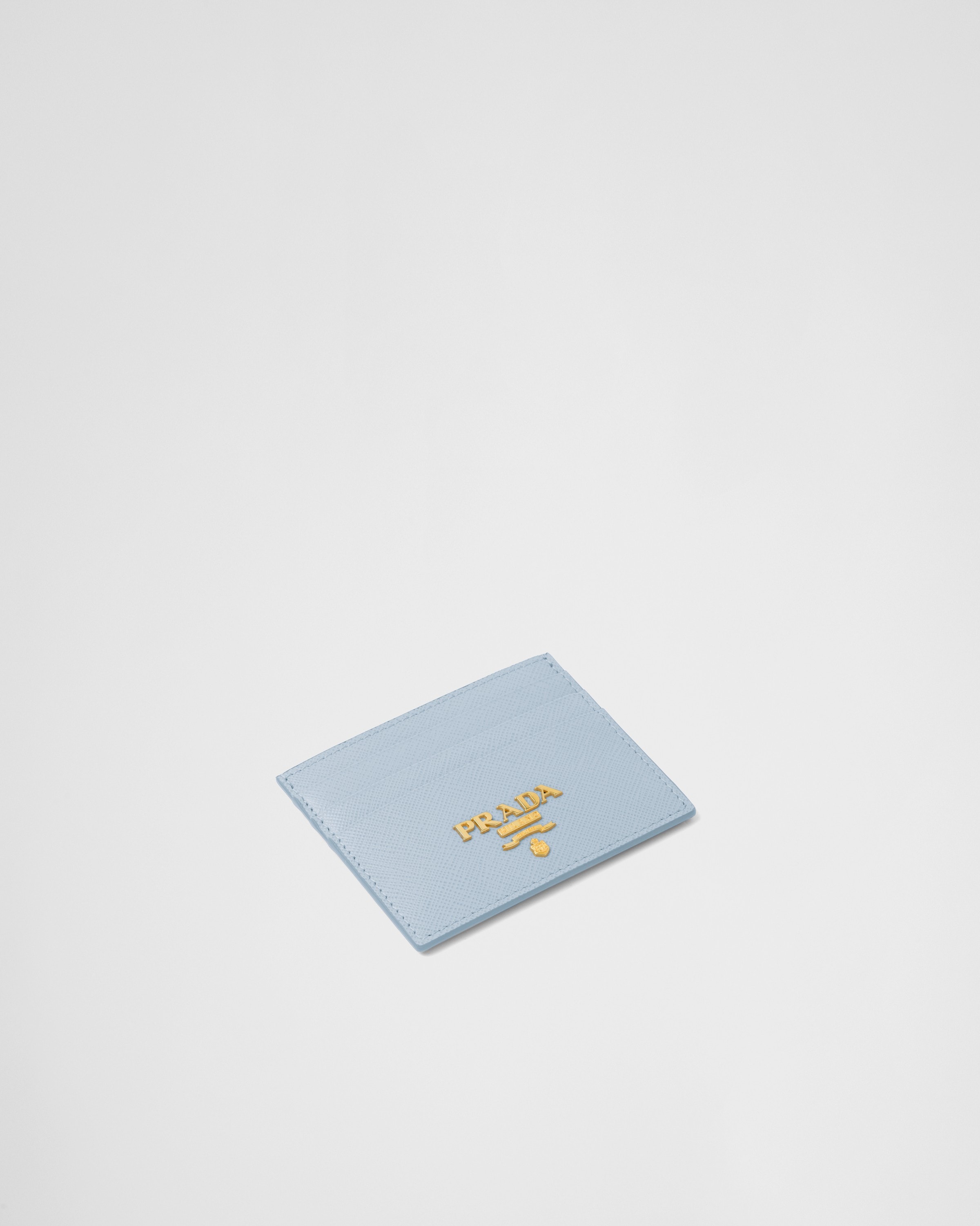 Prada blue cheap card holder
