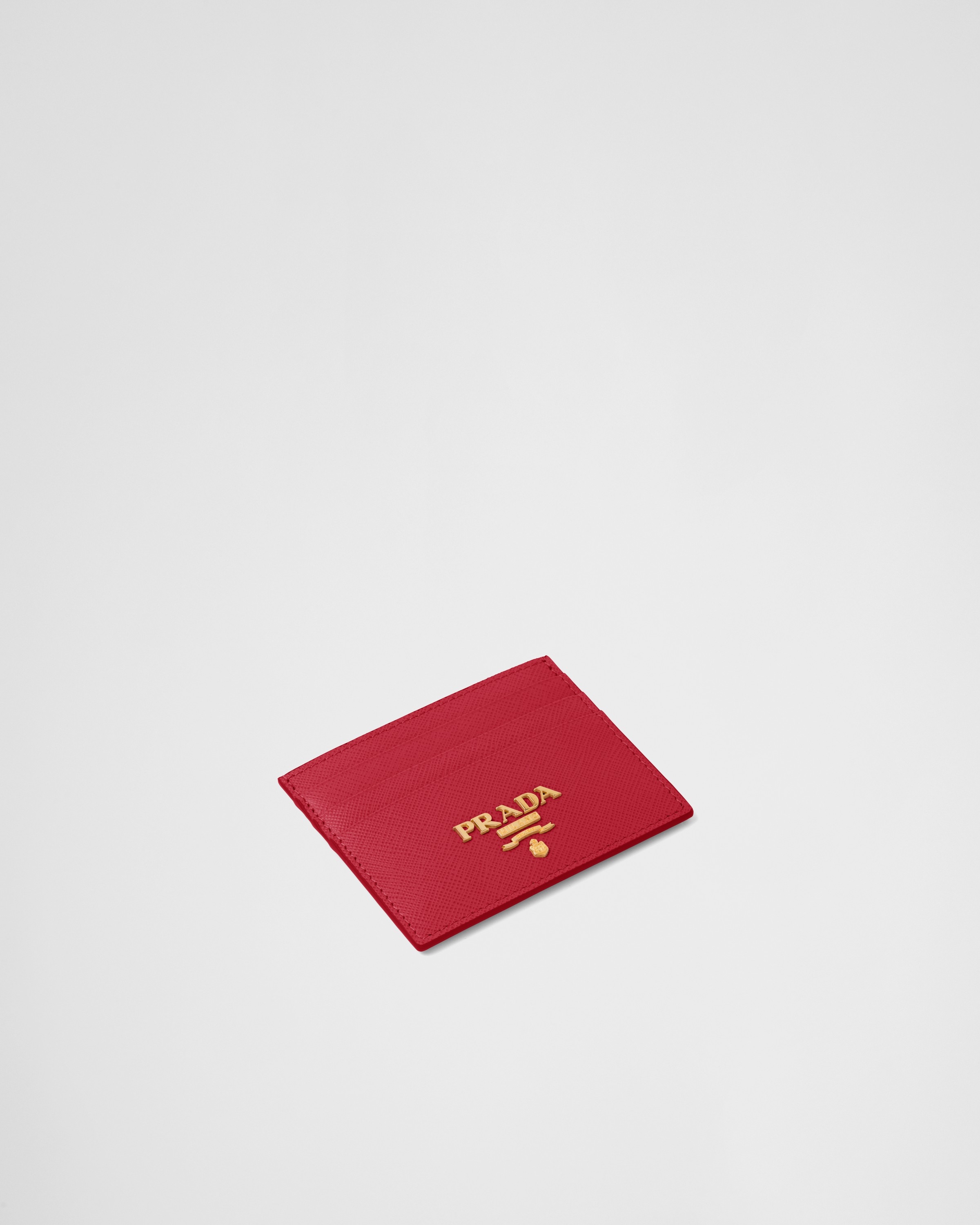 Saffiano card online holder prada