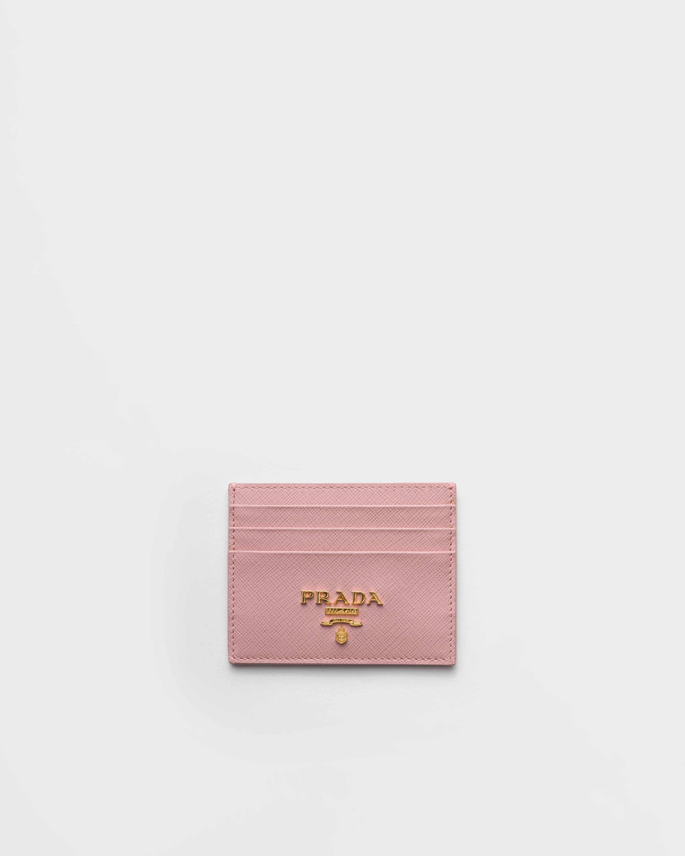 Peach Saffiano Leather Card Holder | PRADA