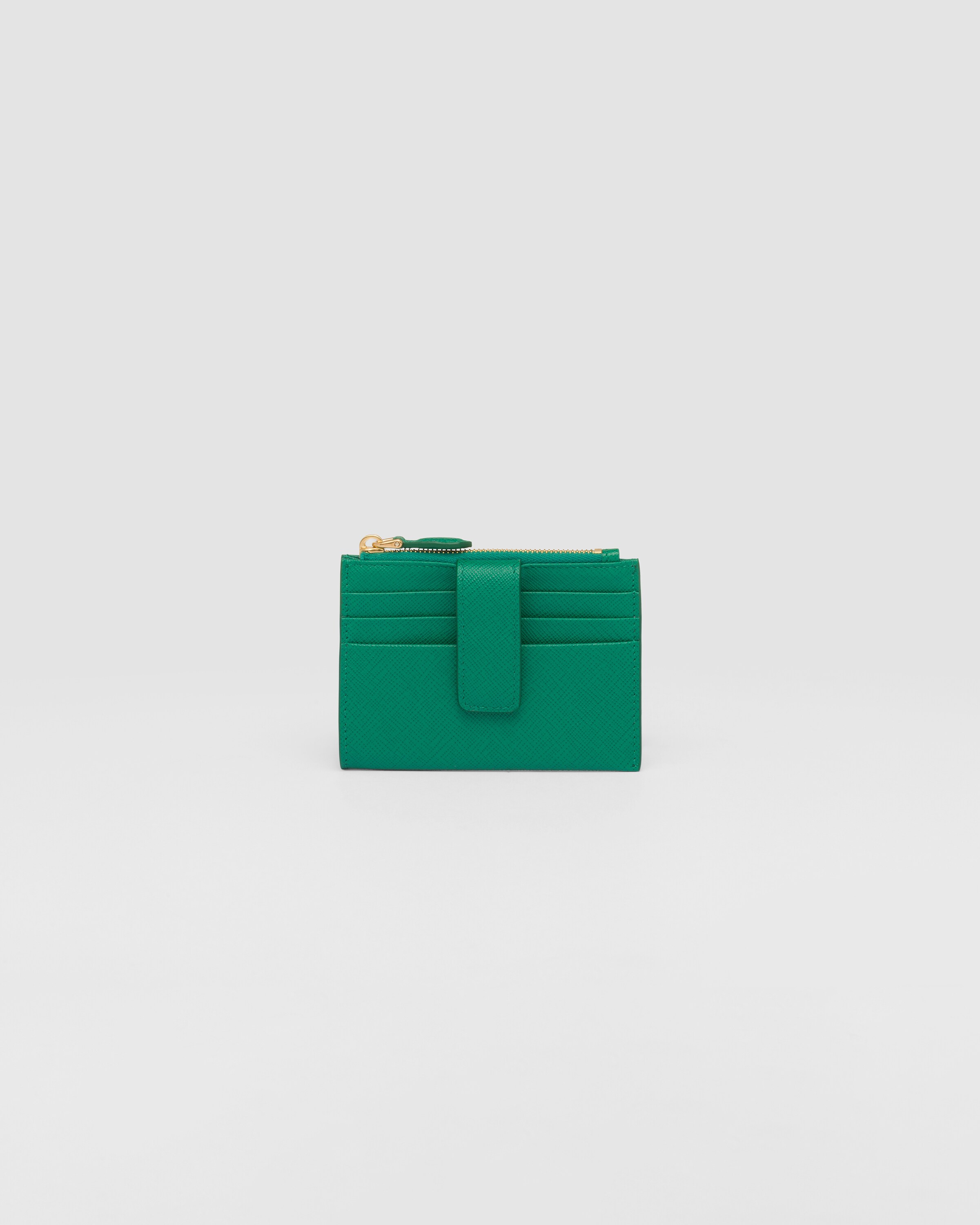 Mango Saffiano Leather Card Holder | PRADA