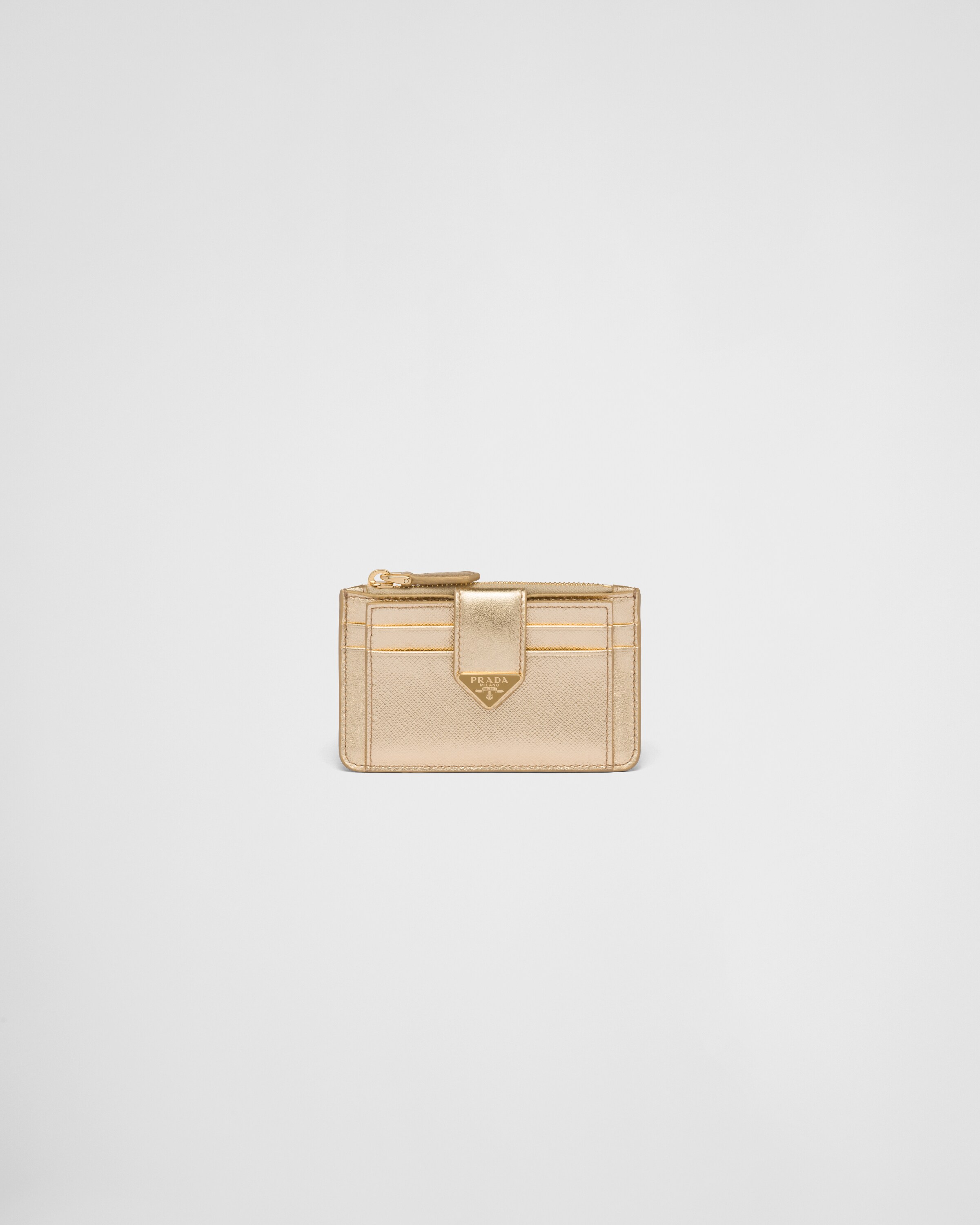 Prada gold deals wallet