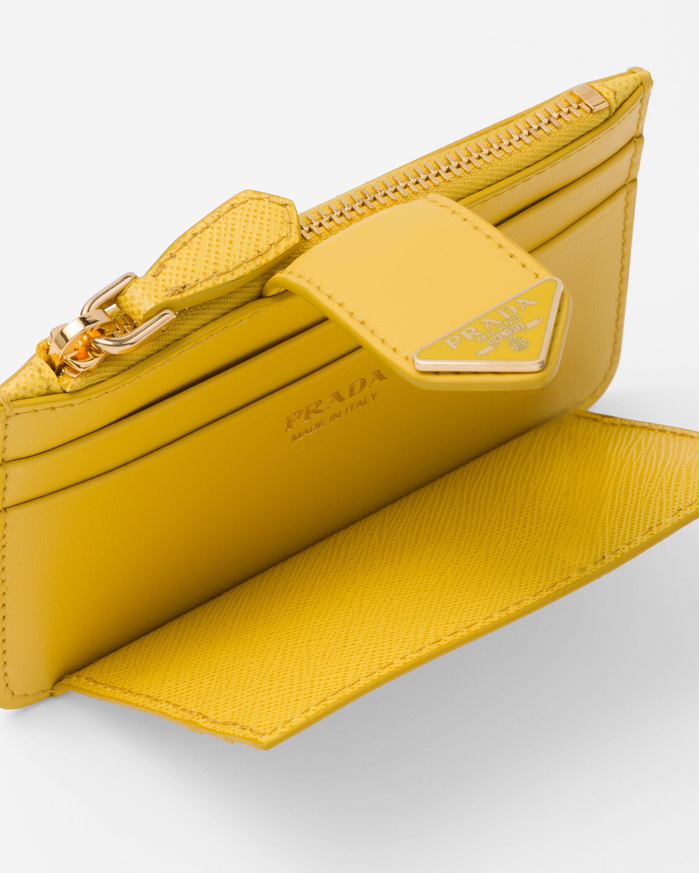 Yellow prada wallet hot sale
