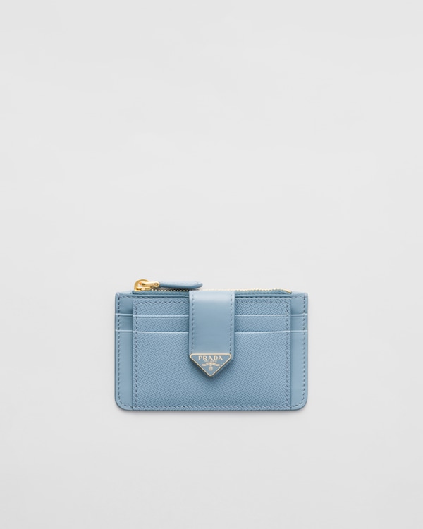 Black Saffiano leather card holder | PRADA
