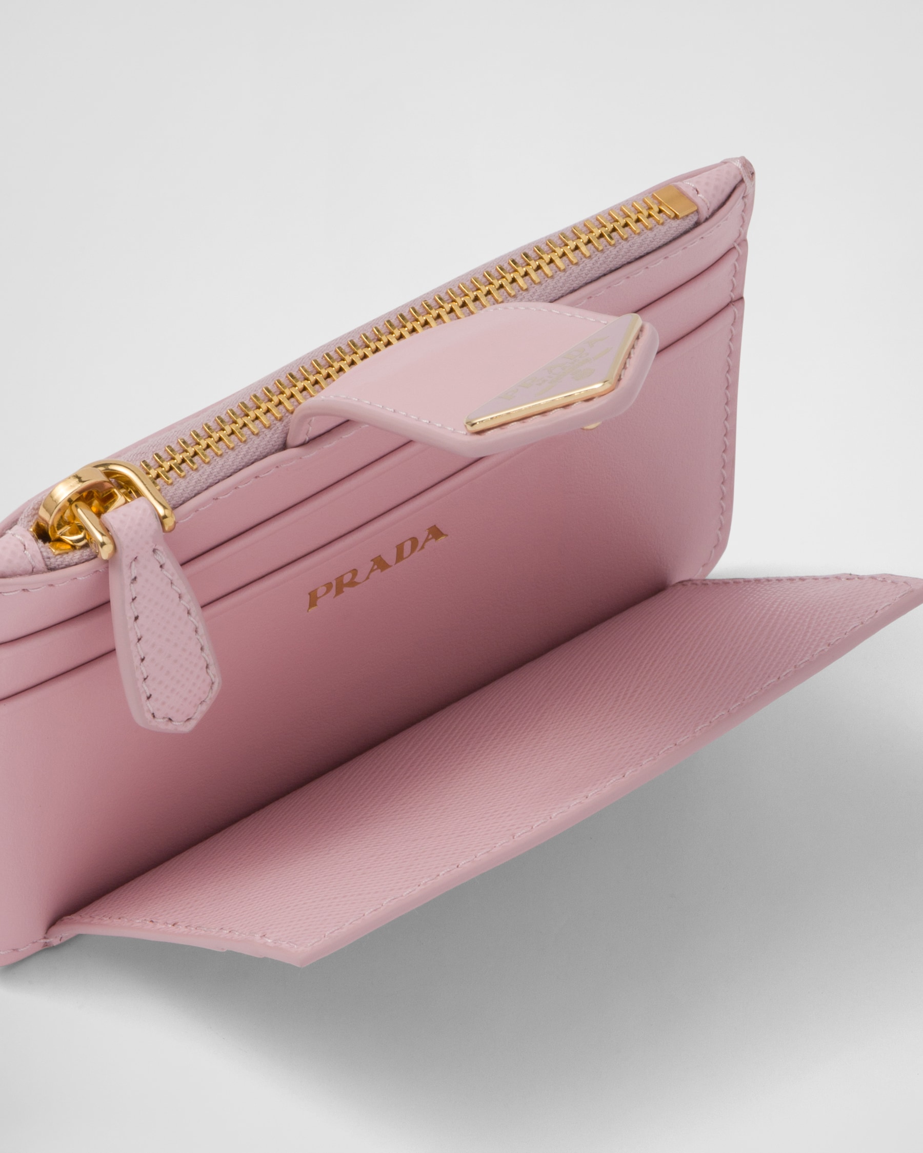 Prada Women Olive Green Raffia Card Holder main image 0