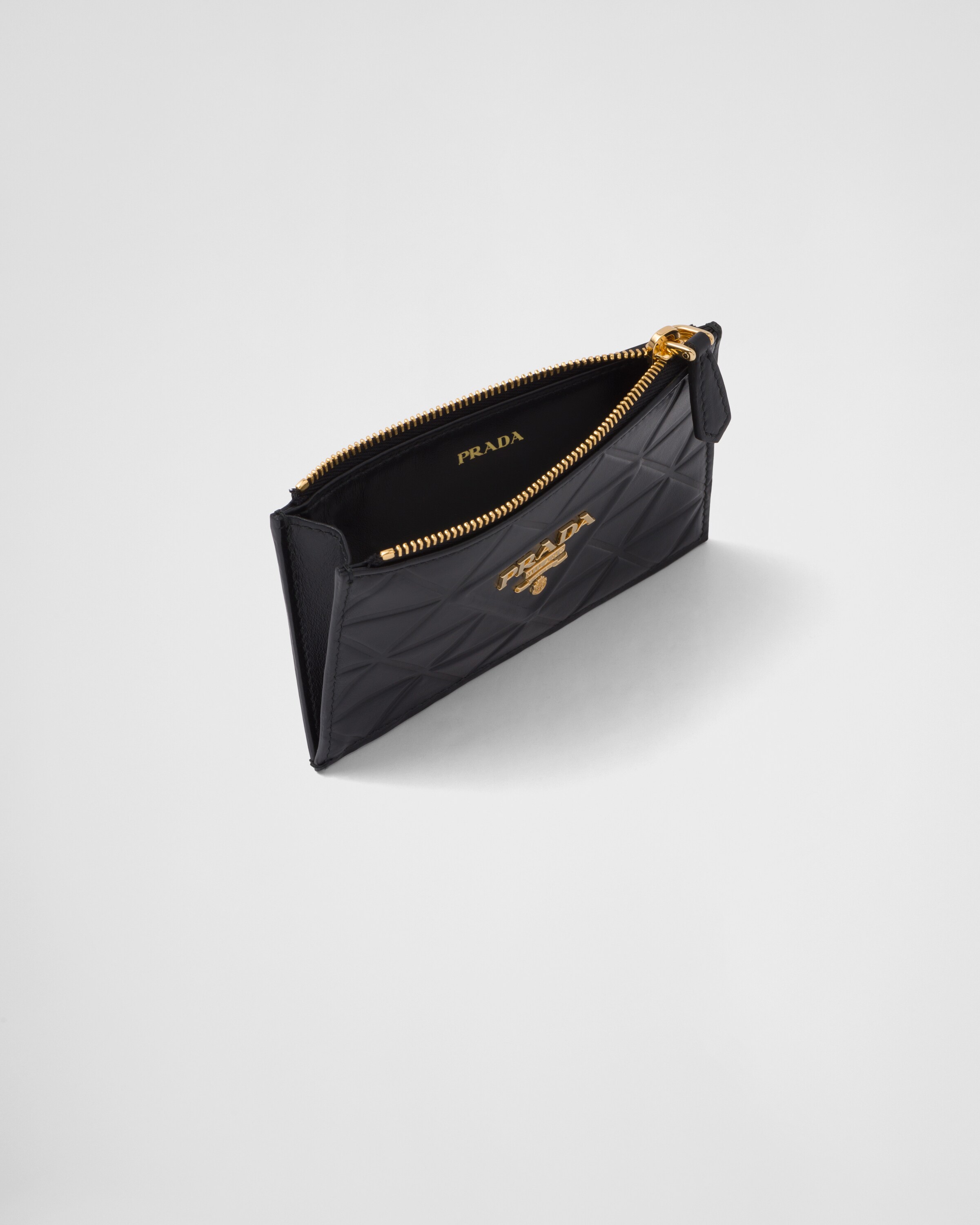 Black Leather Card Holder | PRADA