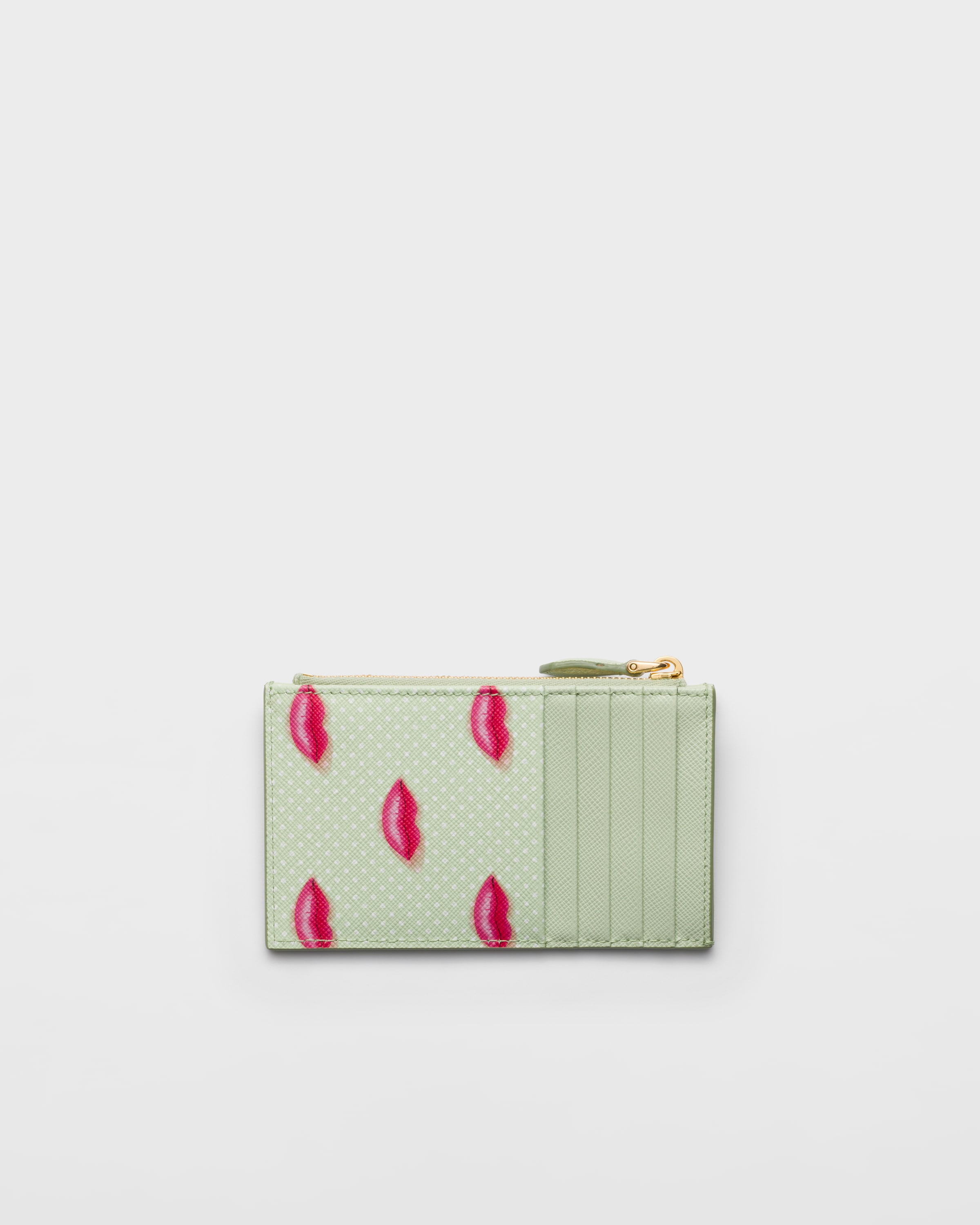 アクア プリントサフィアーノレザー カードケース | PRADA - 日本