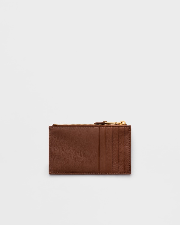 Leather card holder - Chestnut Brown Leather card holder - Chestnut Brown