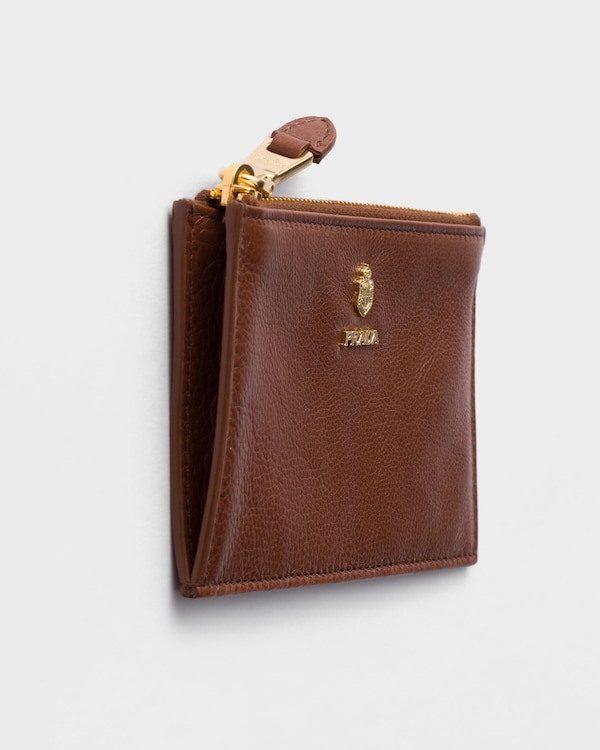 Leather card holder - Chestnut Brown Leather card holder - Chestnut Brown