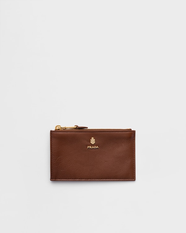 Leather card holder - Chestnut Brown Leather card holder - Chestnut Brown