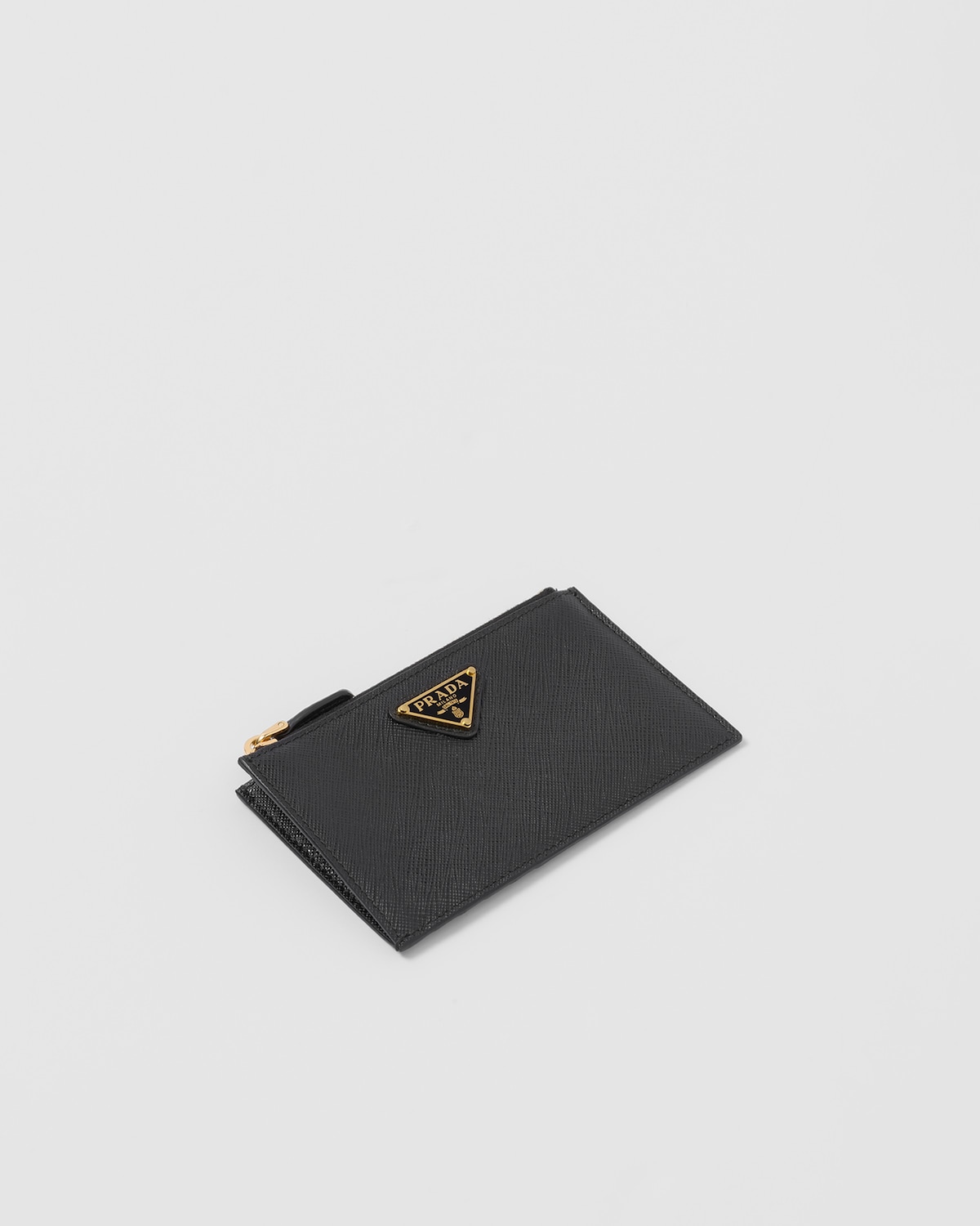 Black Saffiano Leather Card Holder PRADA