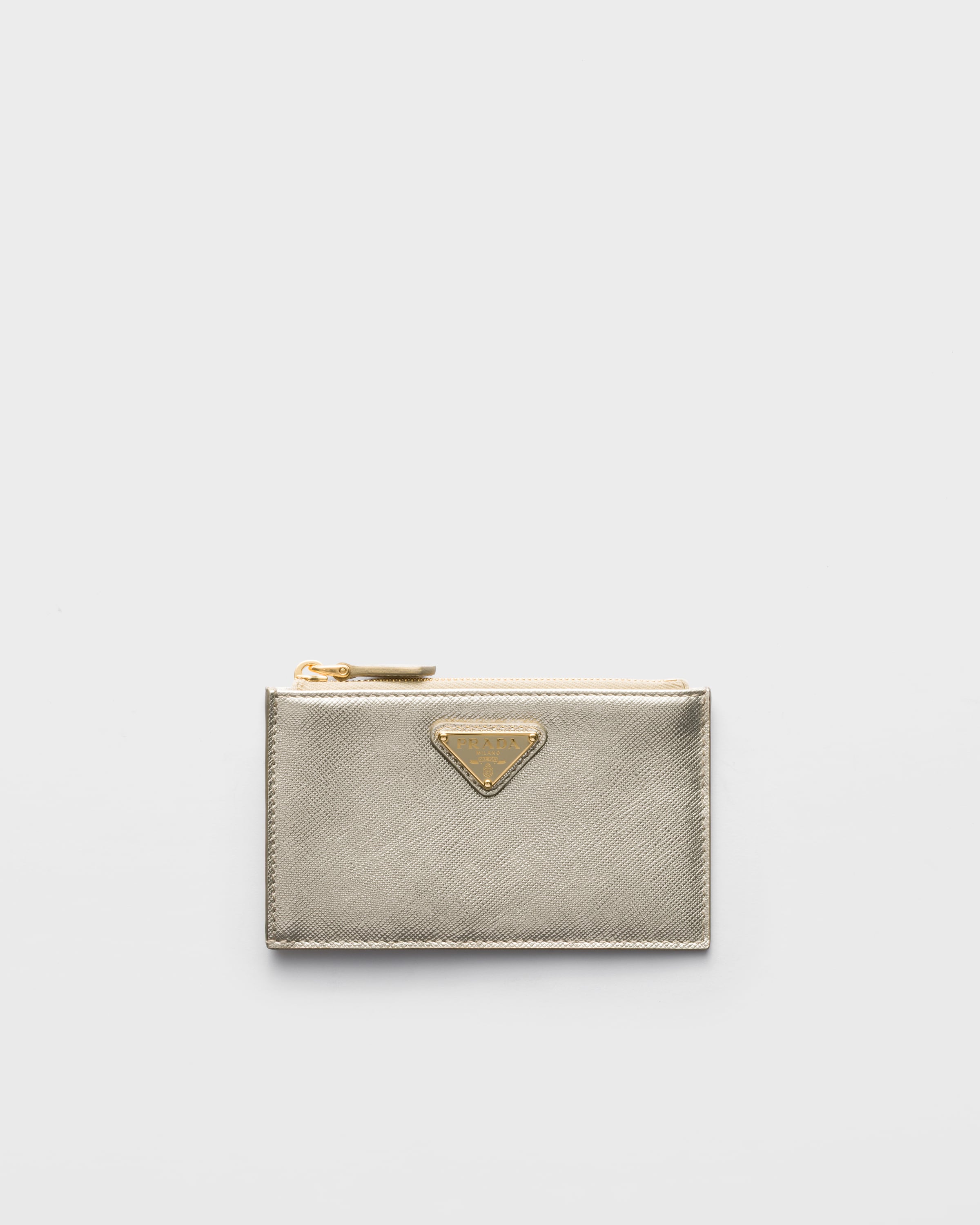 Pyrite Saffiano Leather Card Holder | PRADA