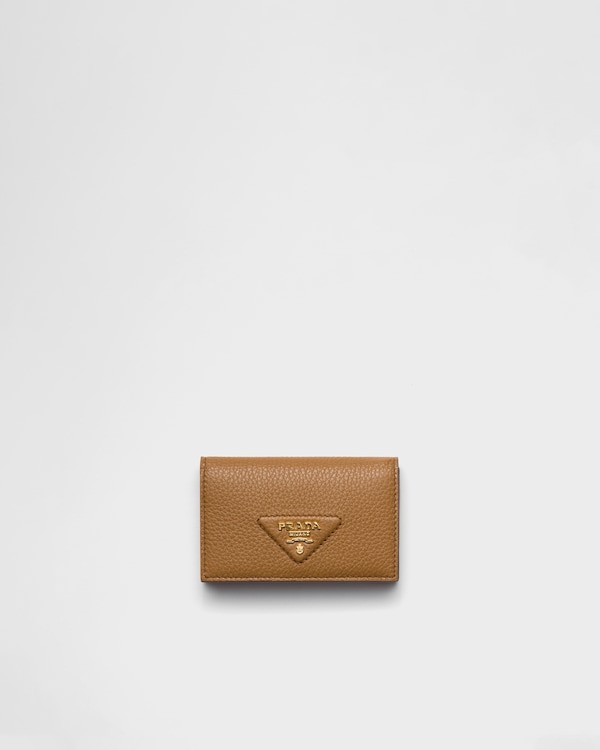 ブラック サフィアーノトライアングル カードケース | PRADA