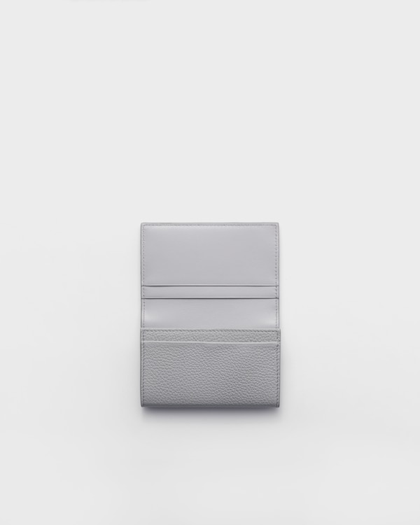レザー カードケース - ライトグレー レザー カードケース - ライトグレー