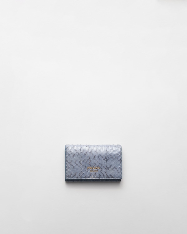 Wisteria Saffiano leather card holder | PRADA