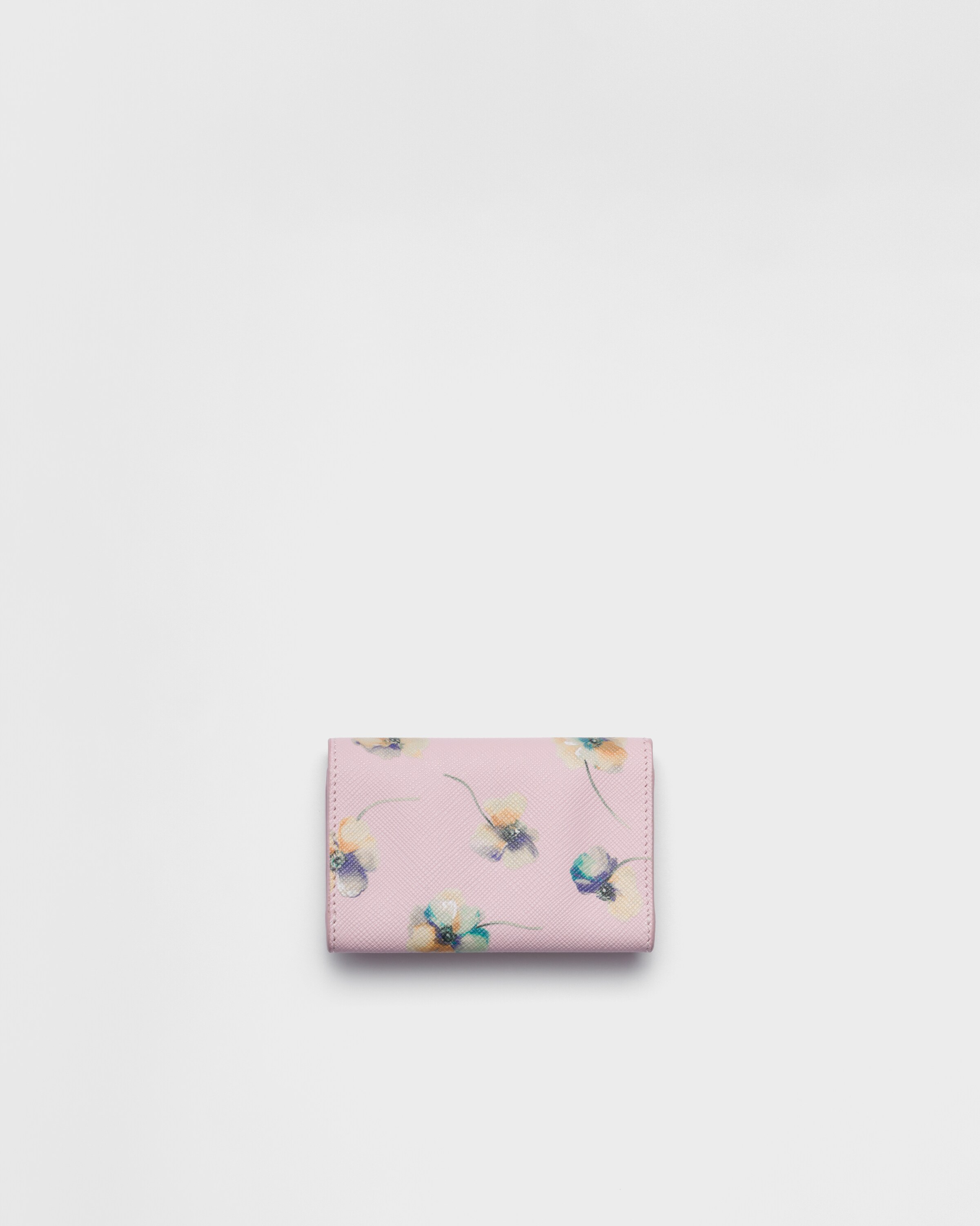 PRADA♡プリント サフィアーノ レザー(牛革)カードケース ピンク プリント サフィアーノ レザー(牛革)カードケース | PRADA