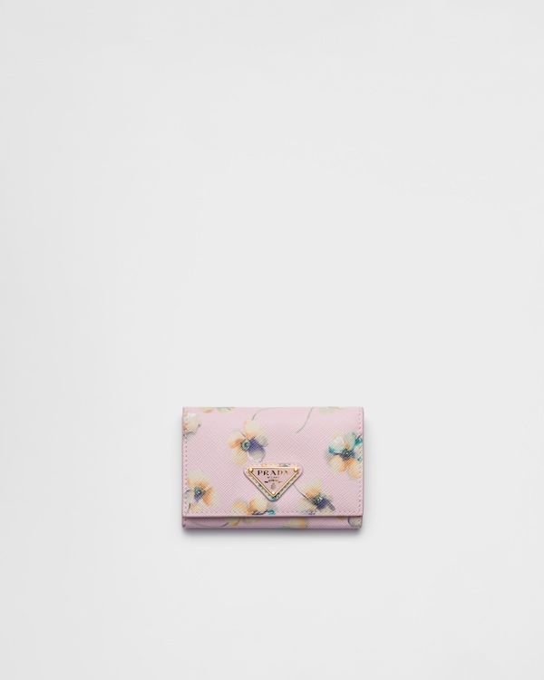 ブラック サフィアーノトライアングル カードケース | PRADA