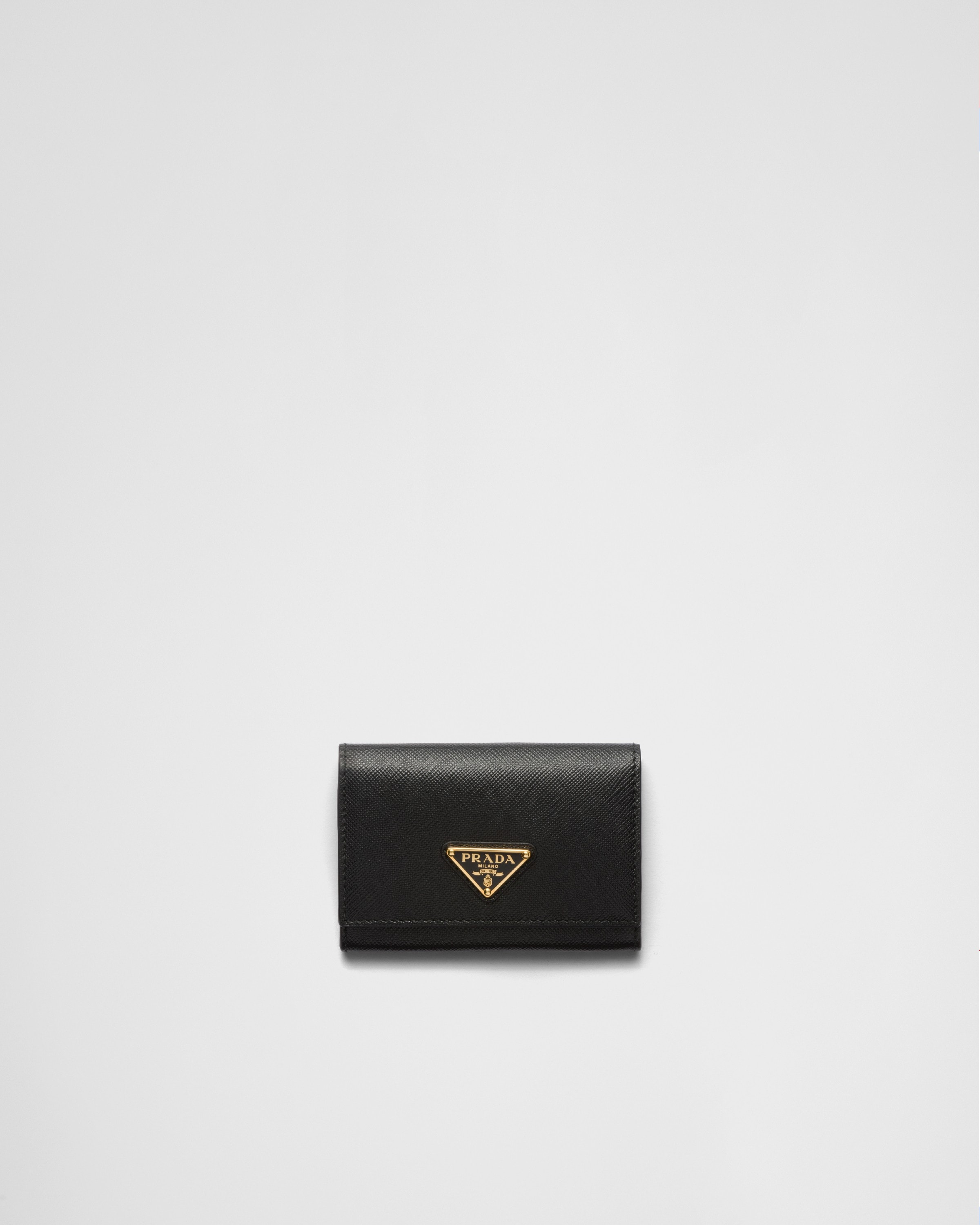 Saffiano card online holder prada