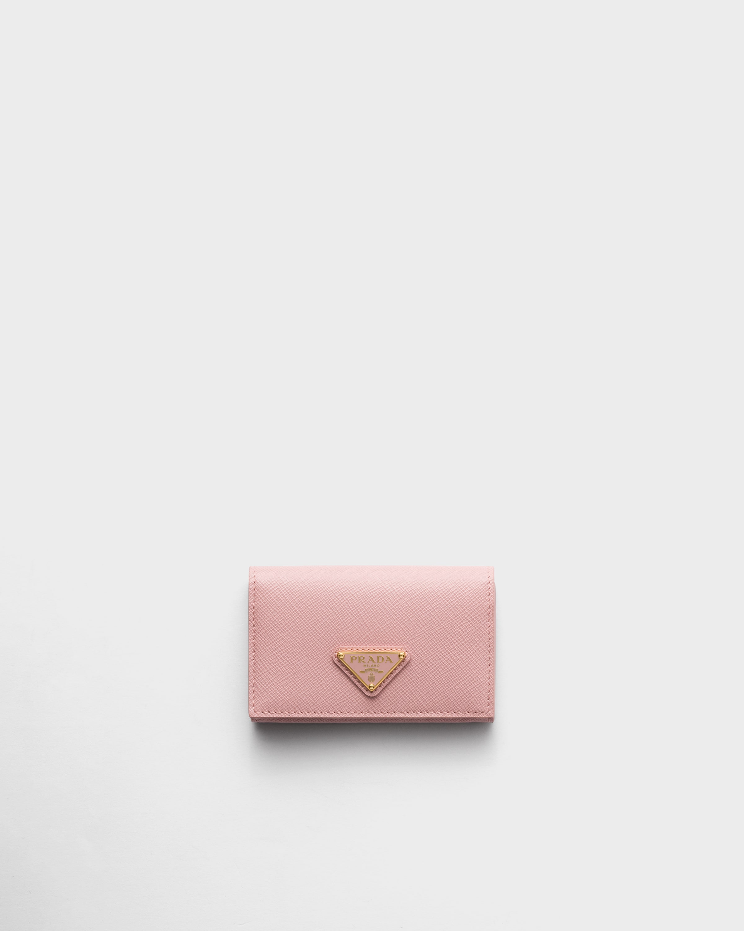 Peach Saffiano Leather Card Holder | PRADA