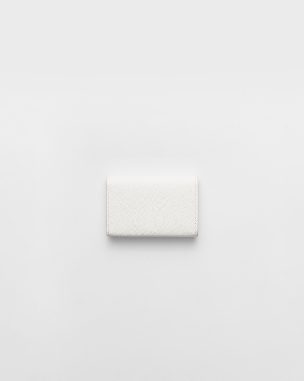 サフィアーノトライアングル カードケース - ホワイト サフィアーノトライアングル カードケース - ホワイト