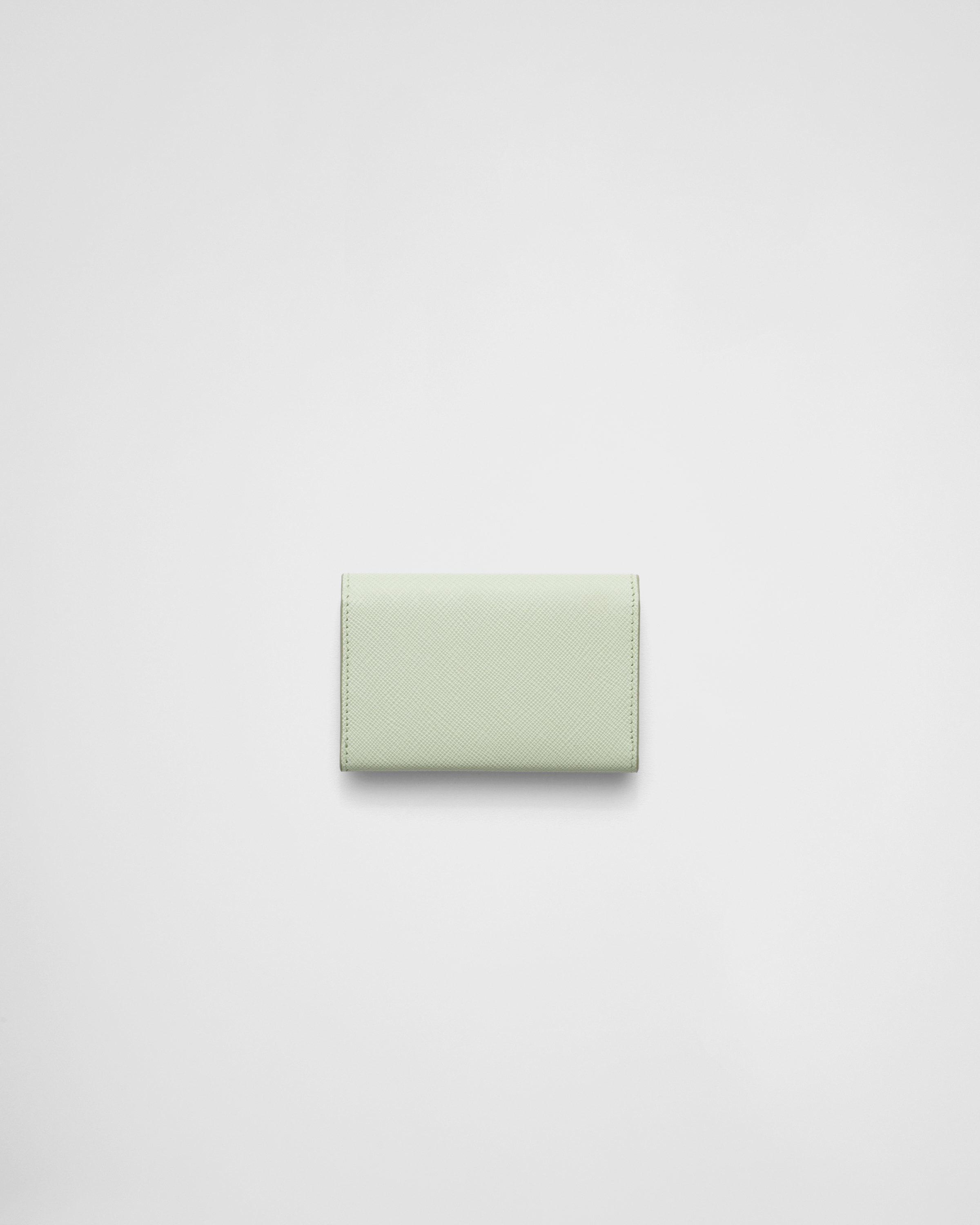 パステルグリーン サフィアーノトライアングル カードケース | PRADA