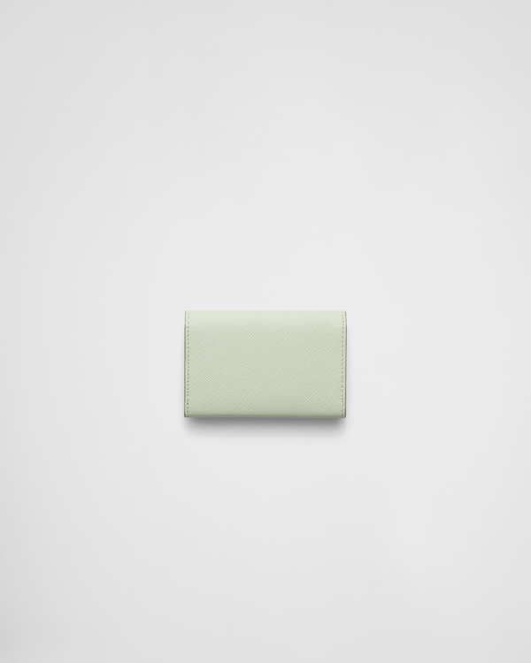 サフィアーノトライアングル カードケース - パステルグリーン サフィアーノトライアングル カードケース - パステルグリーン