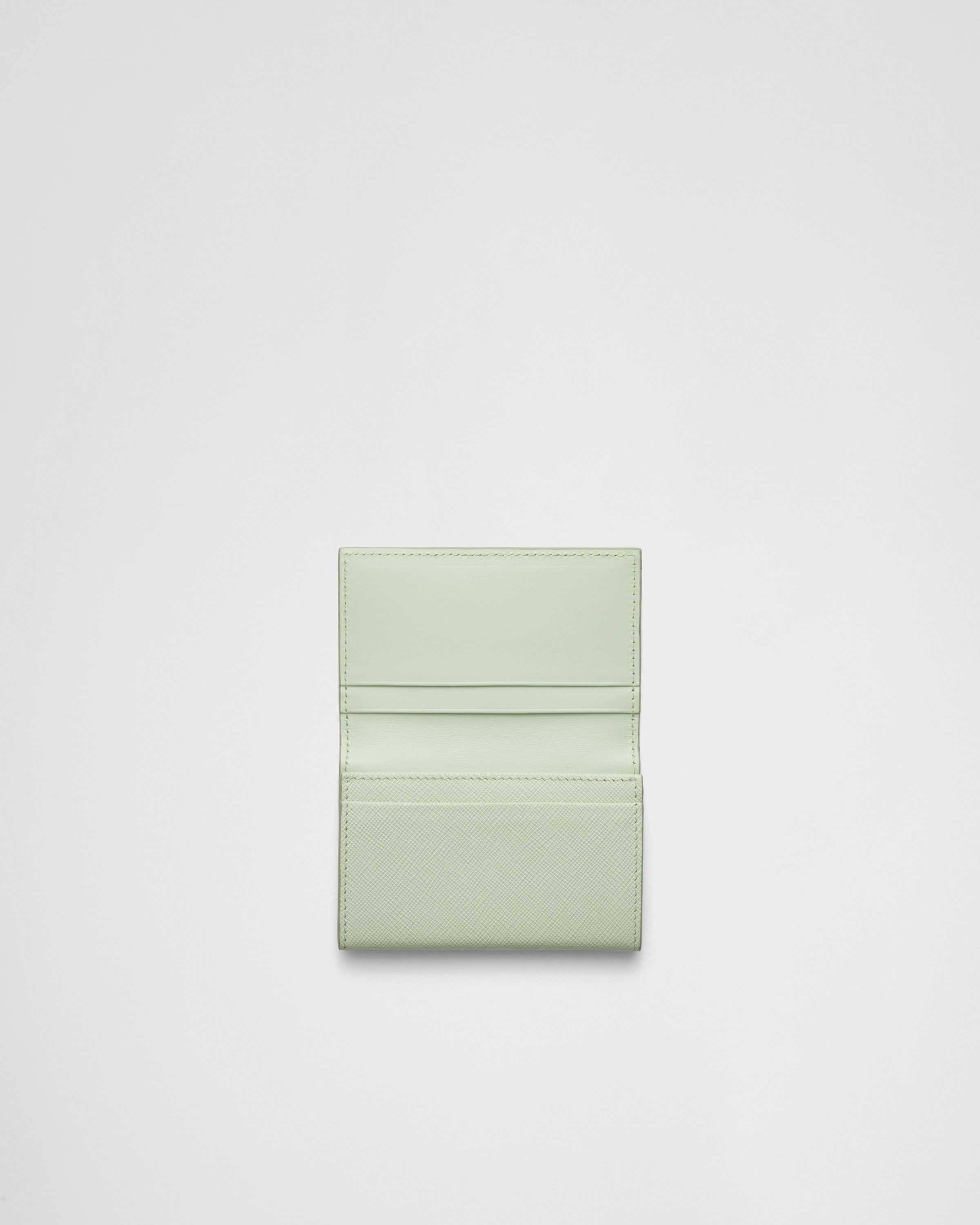 Saffiano leather card holder prada sales