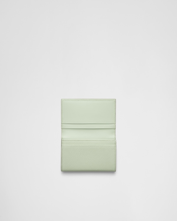 サフィアーノトライアングル カードケース - パステルグリーン サフィアーノトライアングル カードケース - パステルグリーン
