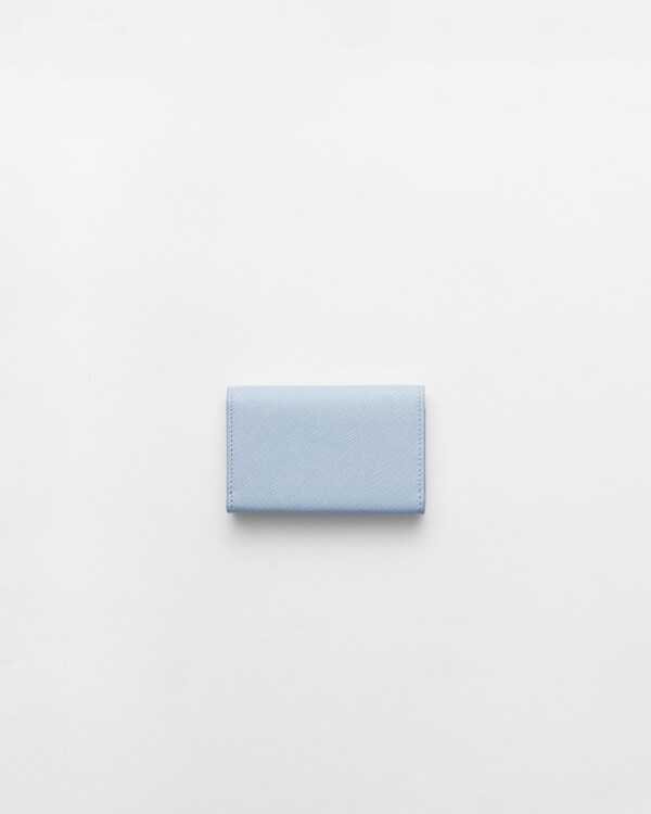 Saffiano leather card holder - Pale Blue Saffiano leather card holder - Pale Blue