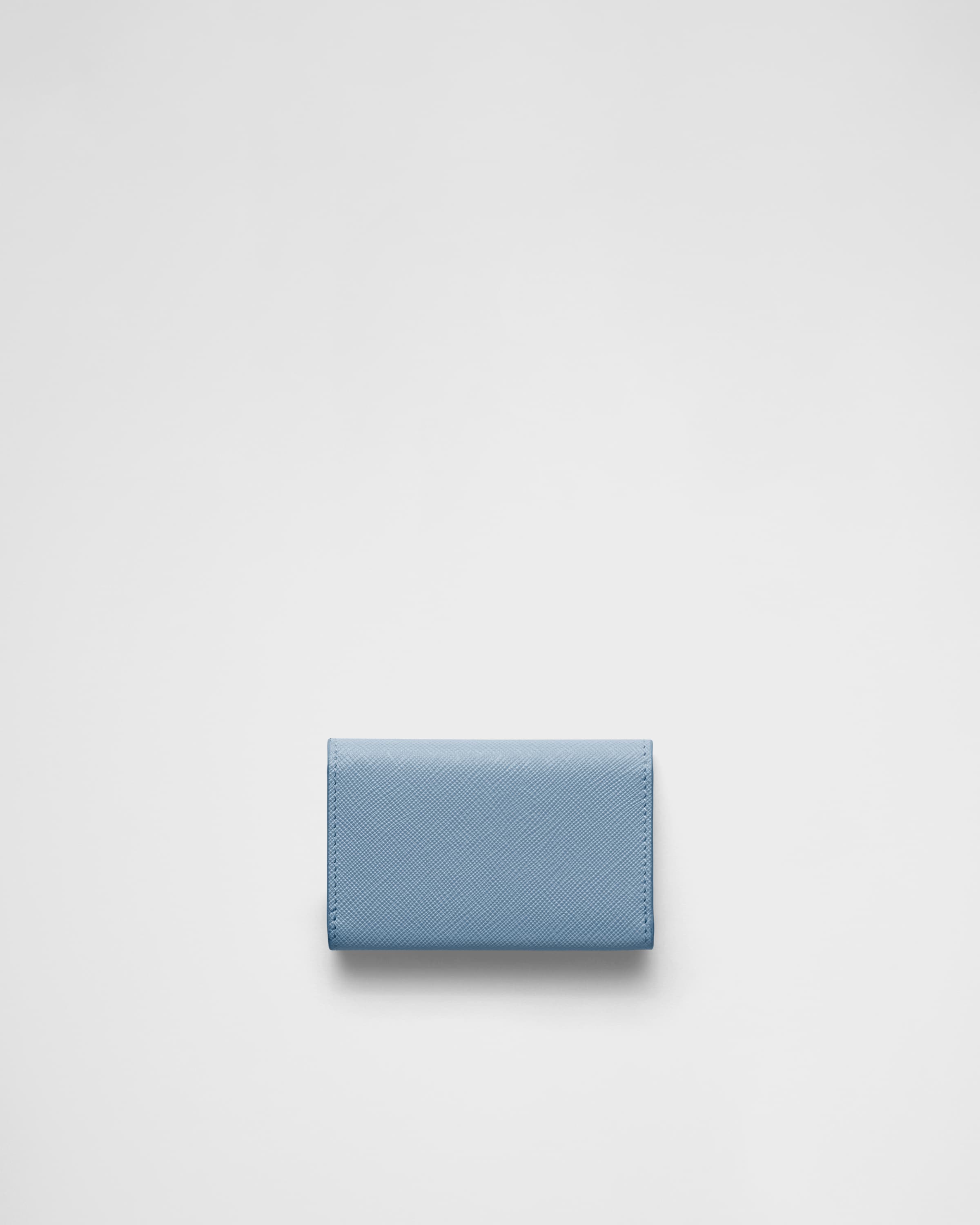 【SALE／10%OFF サフィアーノトライアングル ライトブルー カードケース PRADA | 小物
