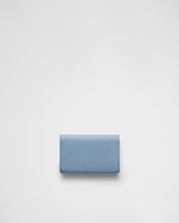 サフィアーノトライアングル カードケース - ライトブルー サフィアーノトライアングル カードケース - ライトブルー