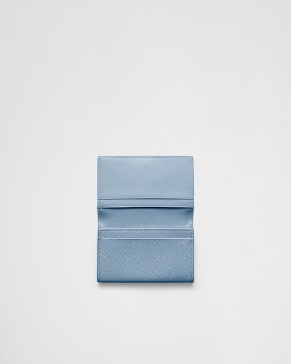 サフィアーノトライアングル カードケース - ライトブルー サフィアーノトライアングル カードケース - ライトブルー